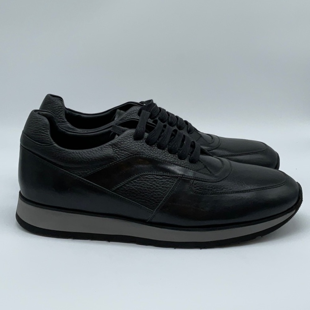 Trust Black leather men’s sneaker - Picture 3 of 10